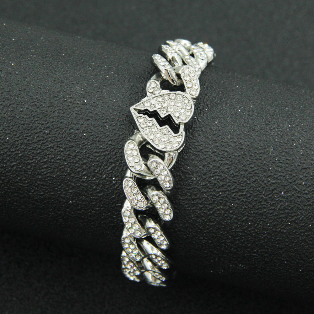 Punk Diamond Heartbreak Bracelet