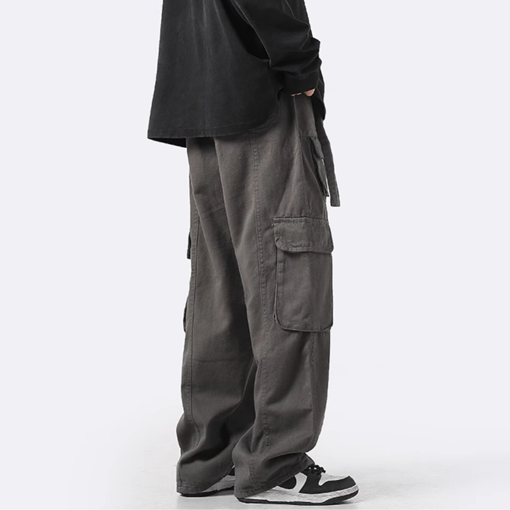 Street Belt Multi-Pocket Cargo Pants