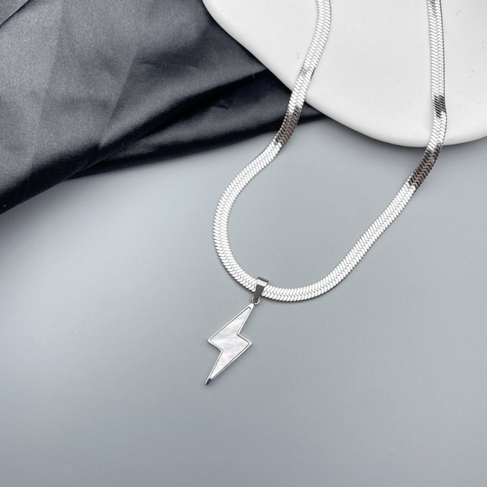 American Lightning Snake Bone Necklace