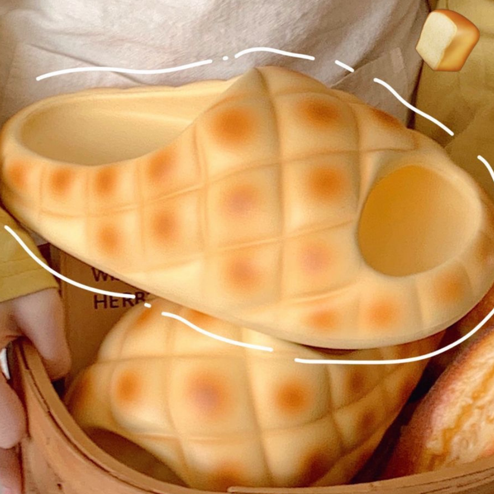 Cute Pineapple Bread Slippers