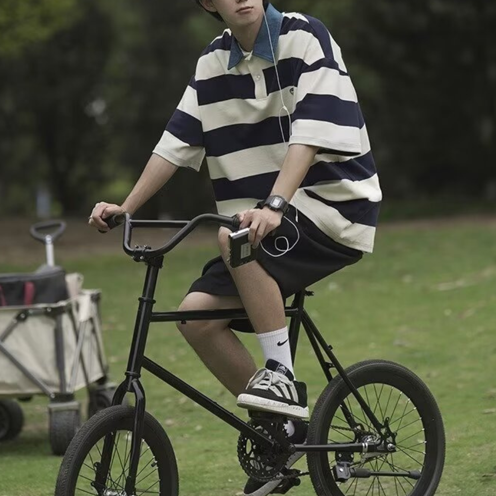 Japanese Contrast Polo Shirt