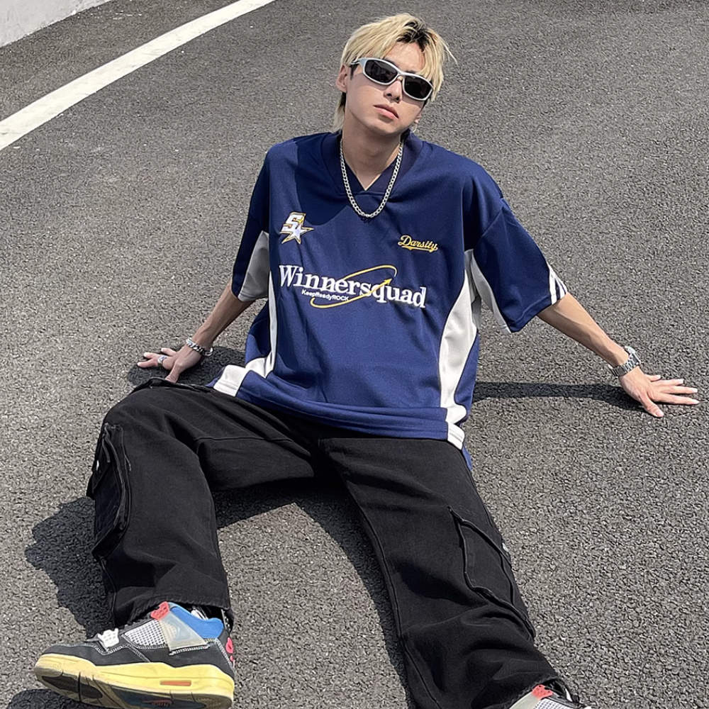 High Street Patchwork Embroidery T-shirt