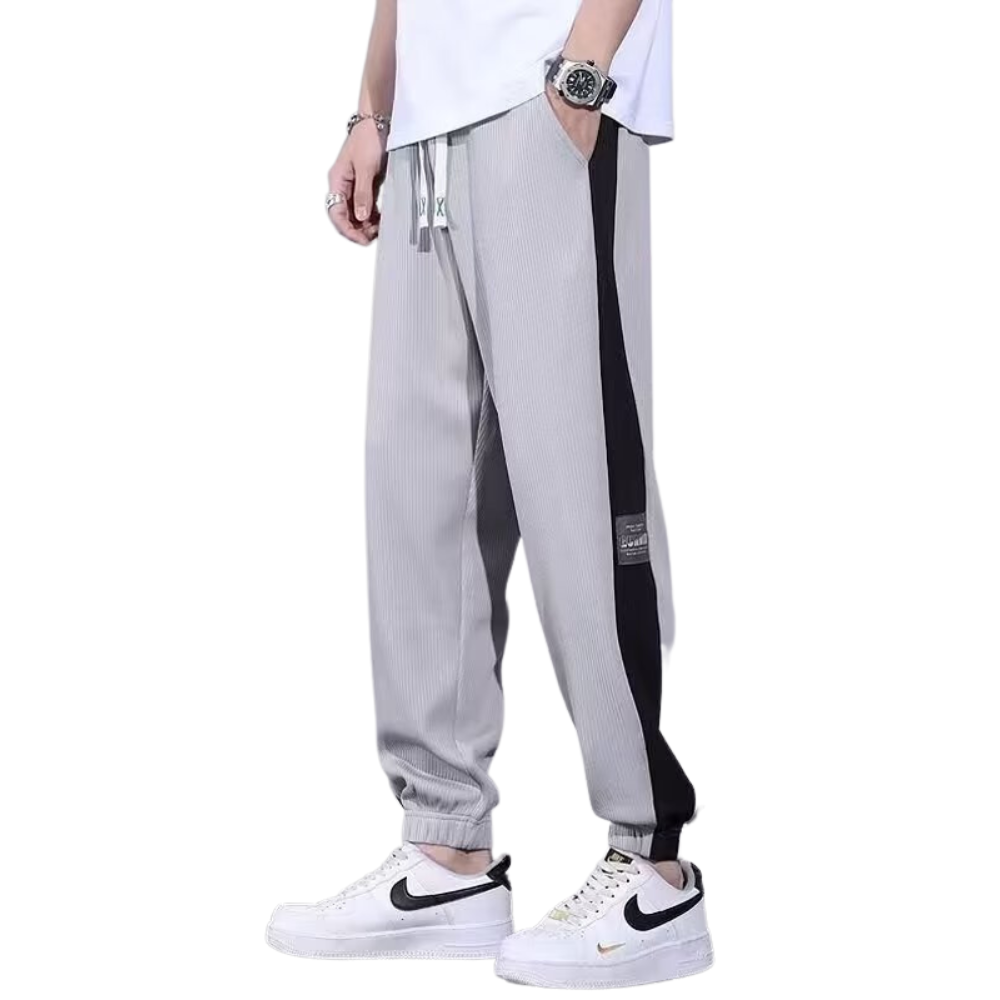 Paneled Drawstring Casual  Sweatpants