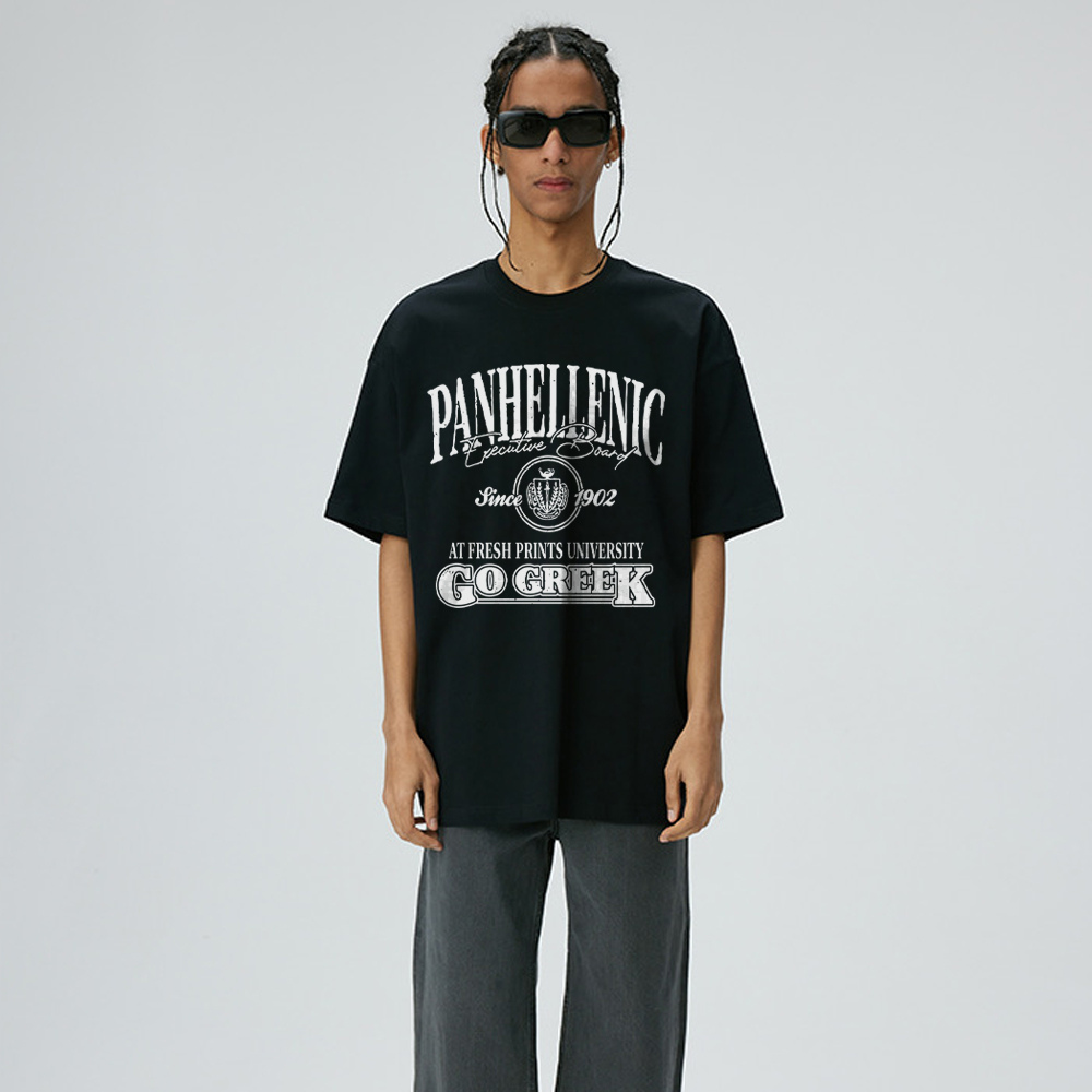 Vintage Lettering Cotton T-shirt