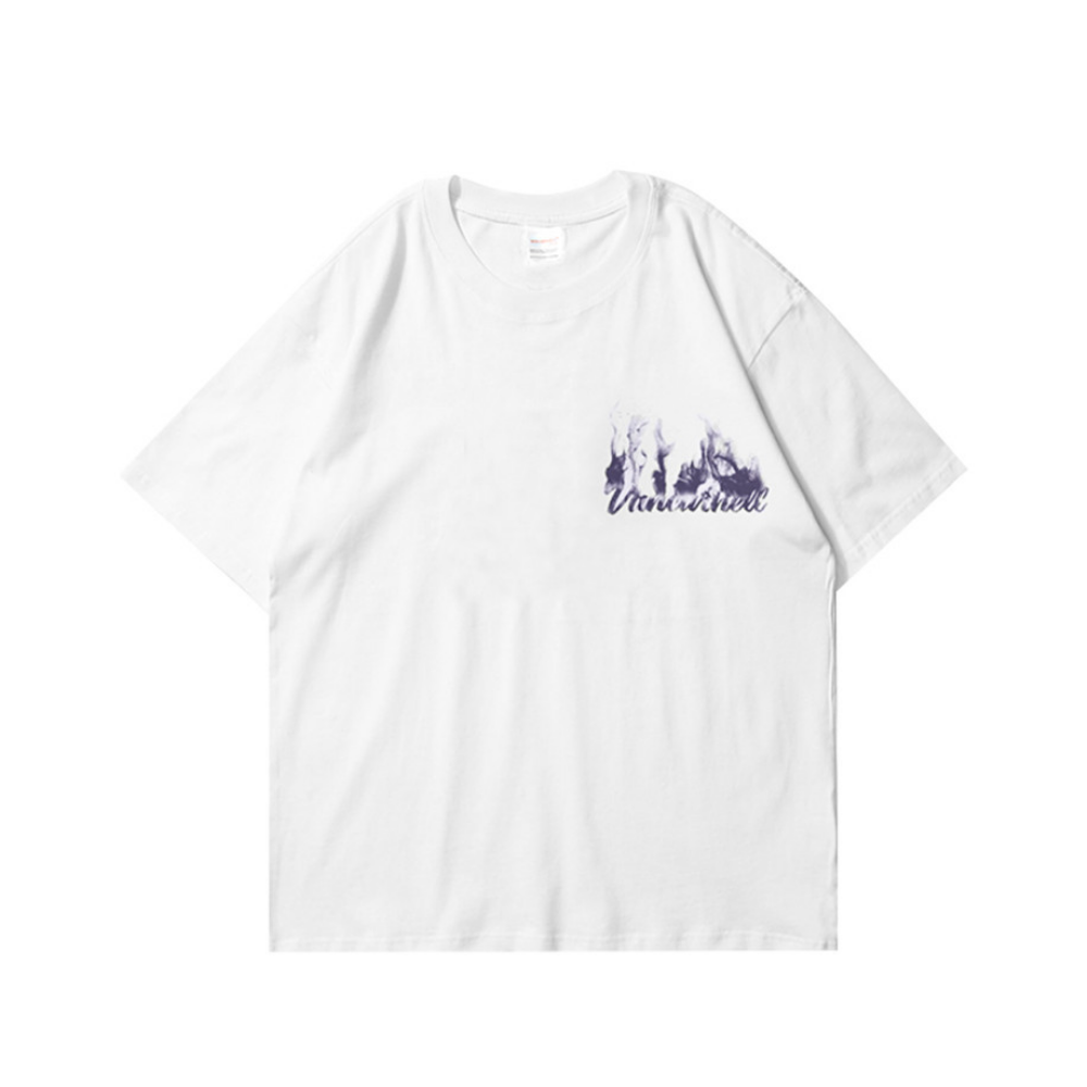 Urban Street Flame Heart Graphic T-Shirt