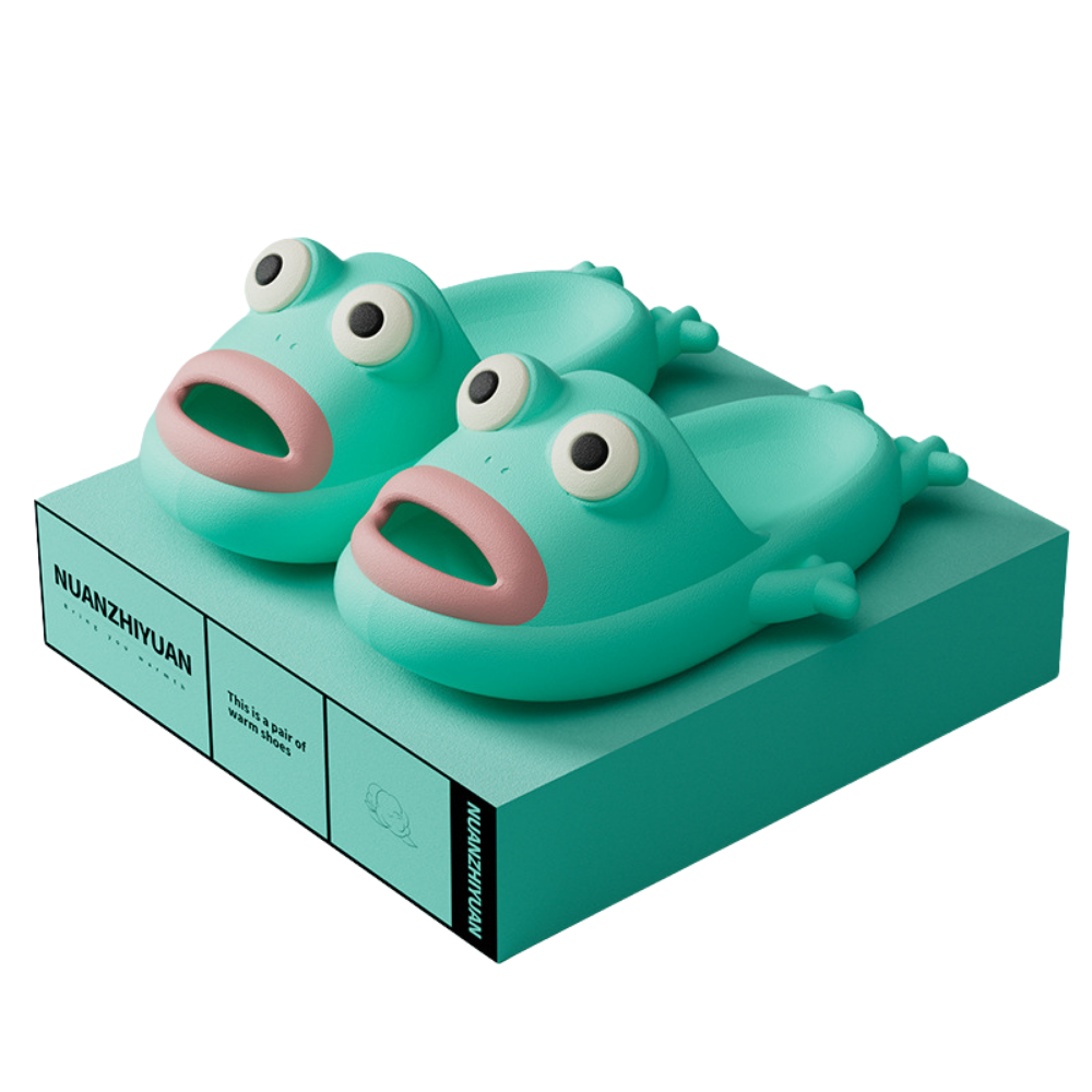 Funny Frog Slippers