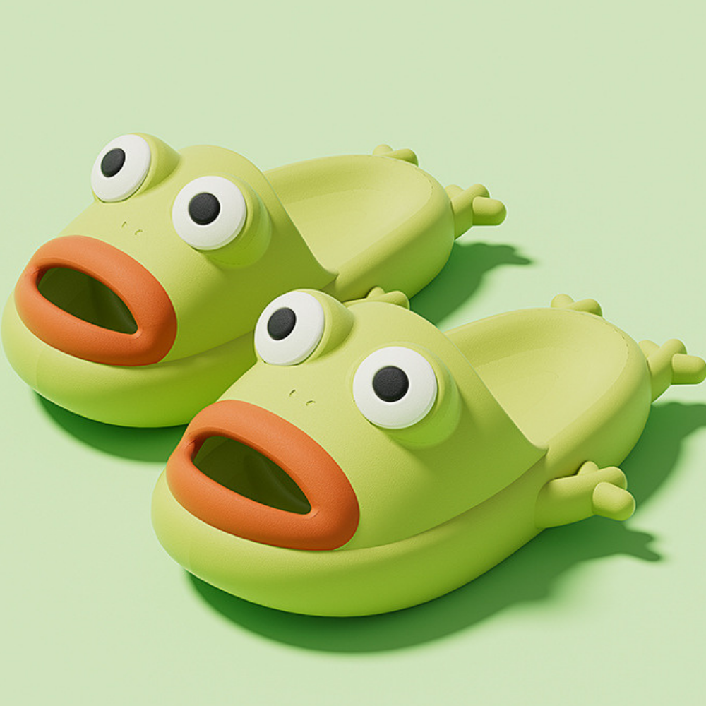 Funny Frog Slippers