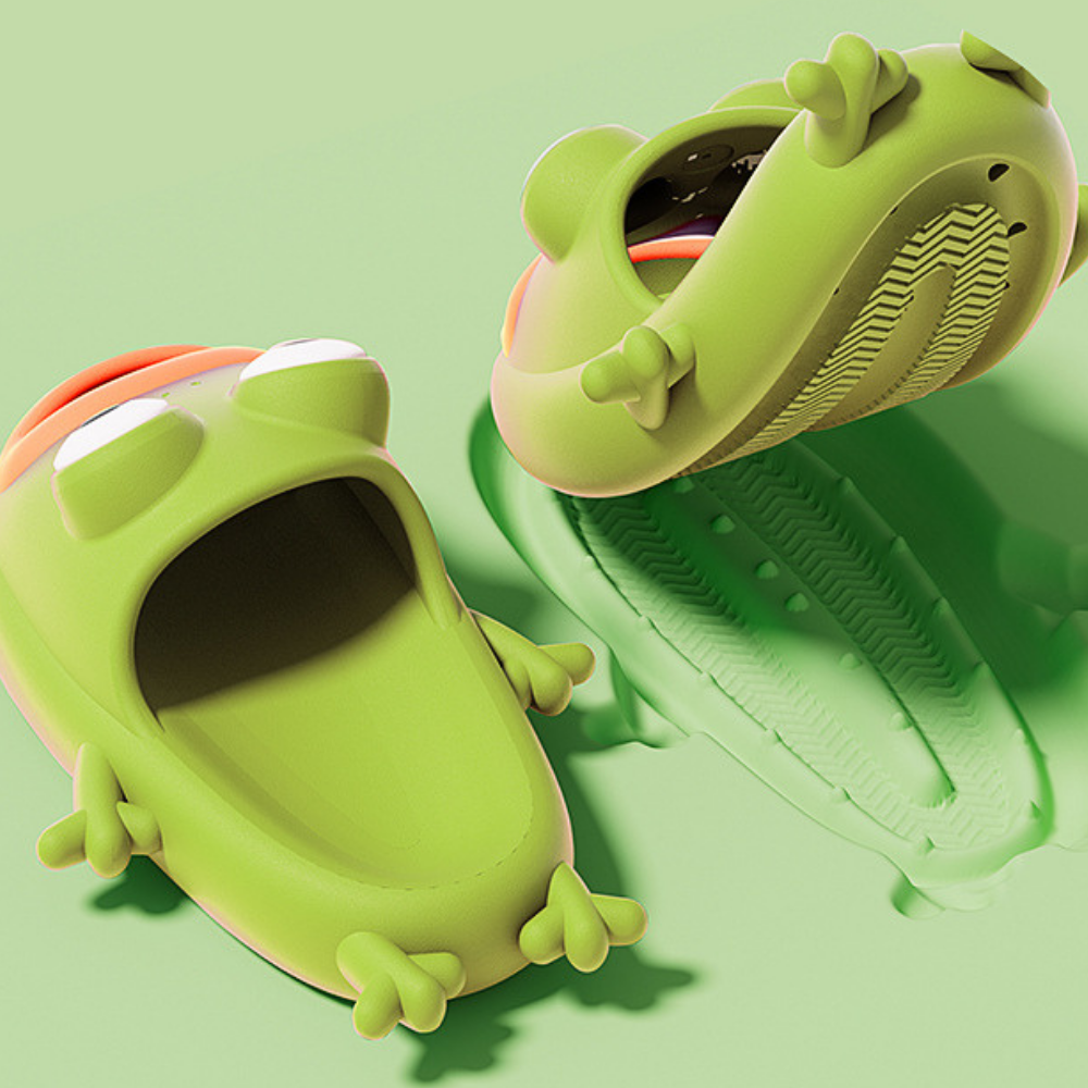 Funny Frog Slippers