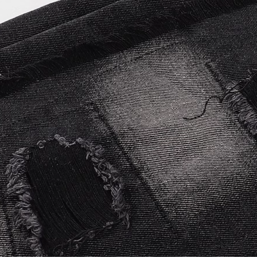 American High Street Gradient hole Jeans