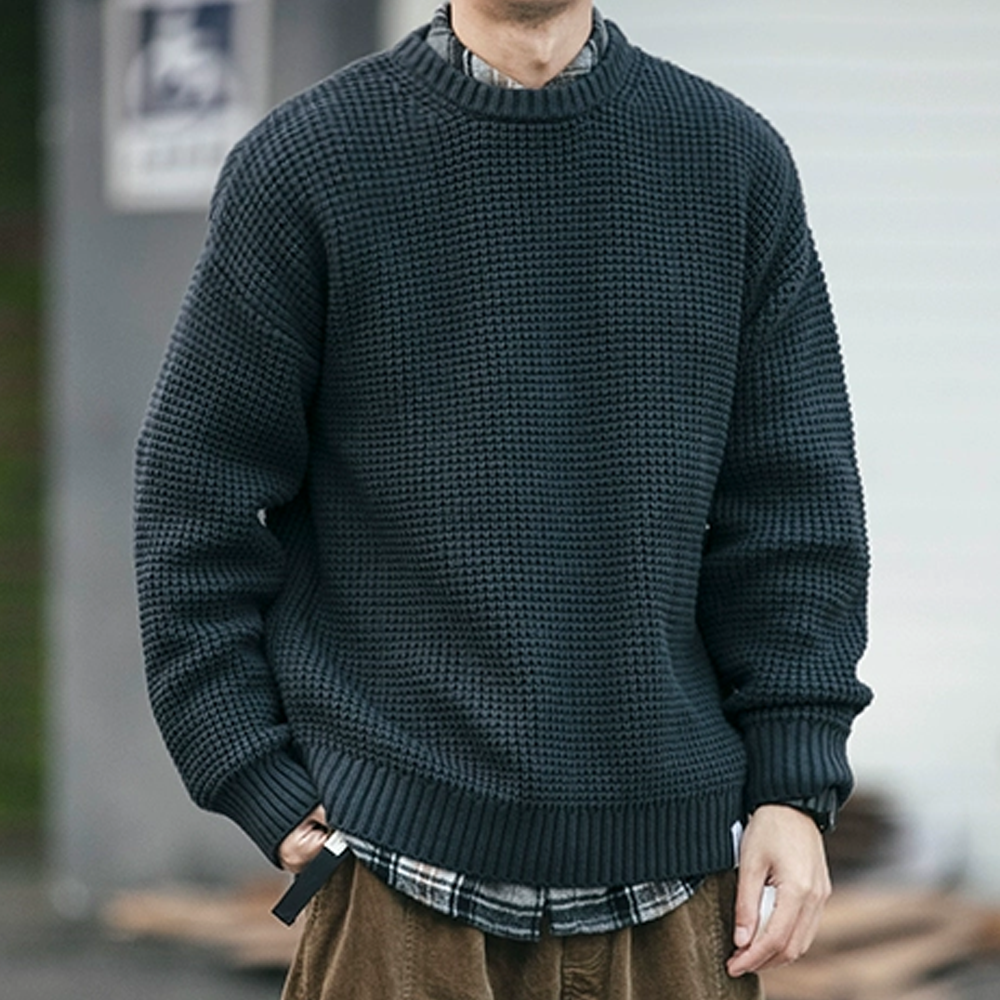 Simple  Solid Color Sweater