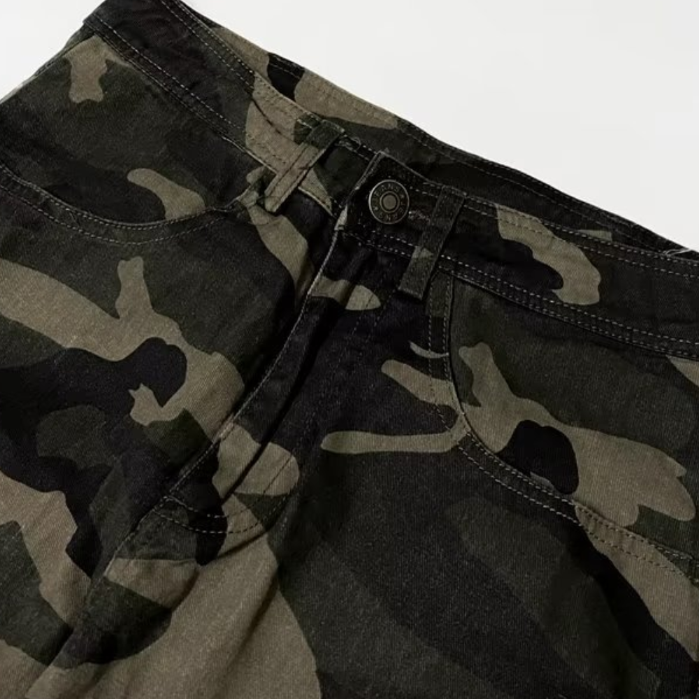 Hip Hop Camouflage Straight Jeans