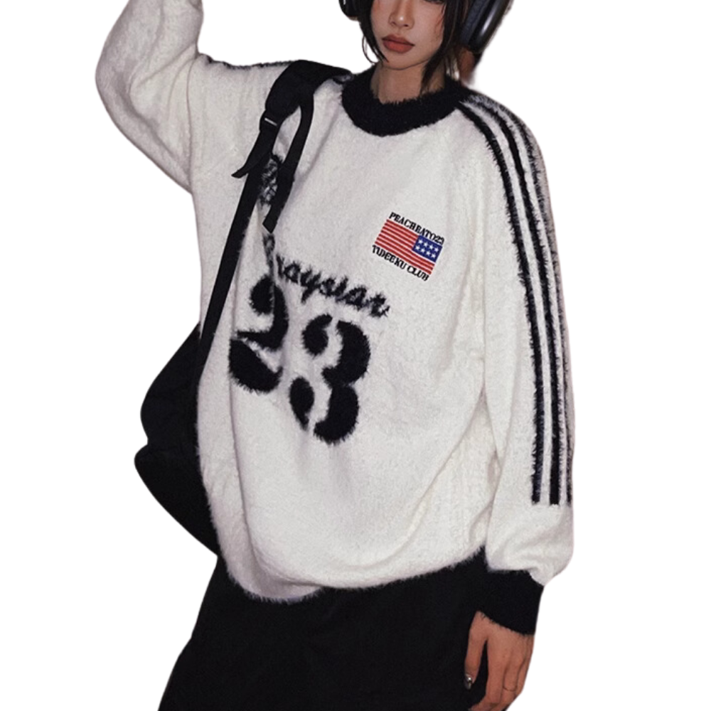 Athletic Raglan Mink Sweater