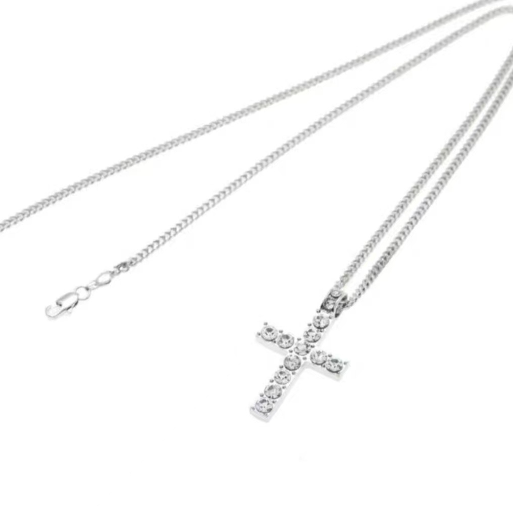 Gold Cross Pendant Necklace