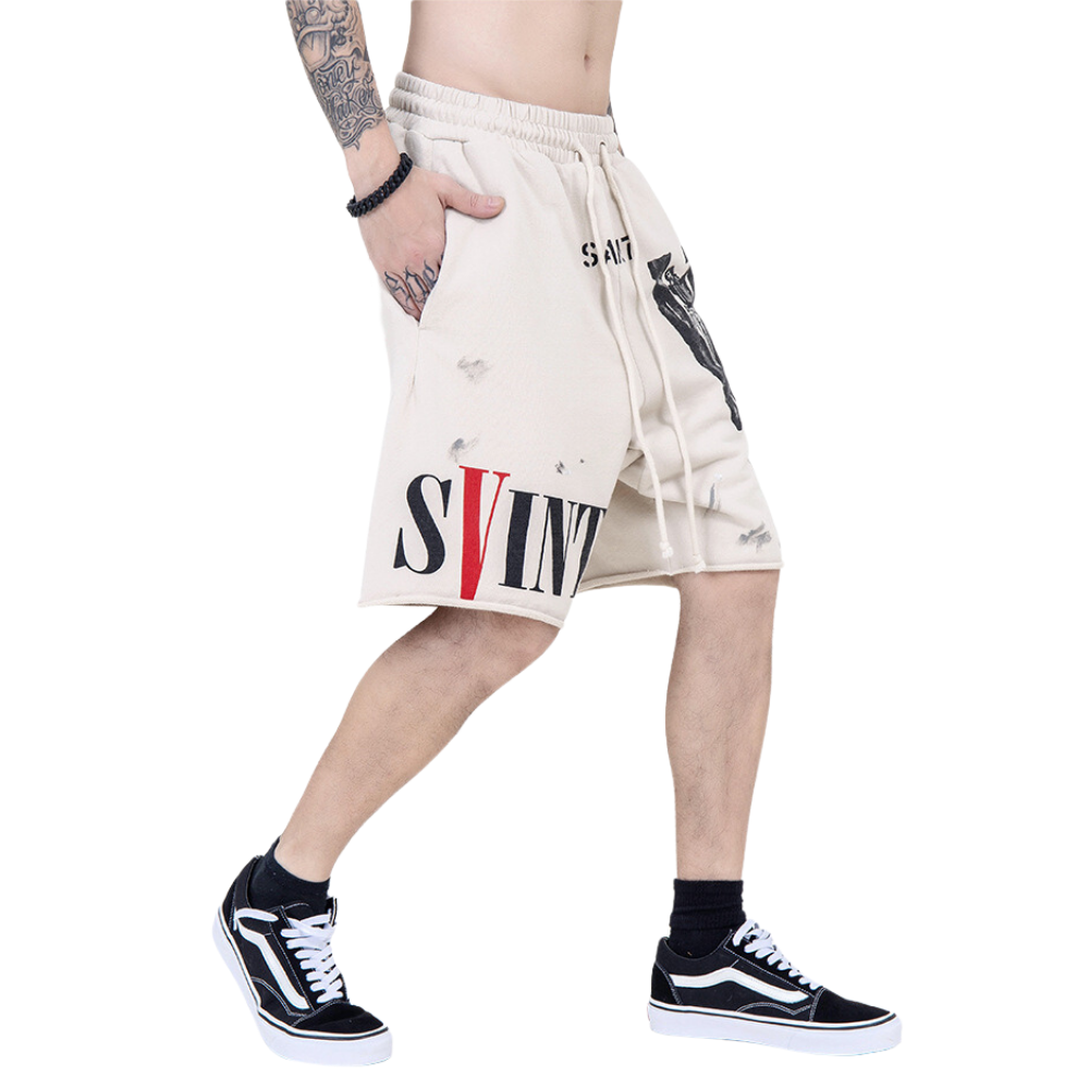 High Street Lettered Track Shorts