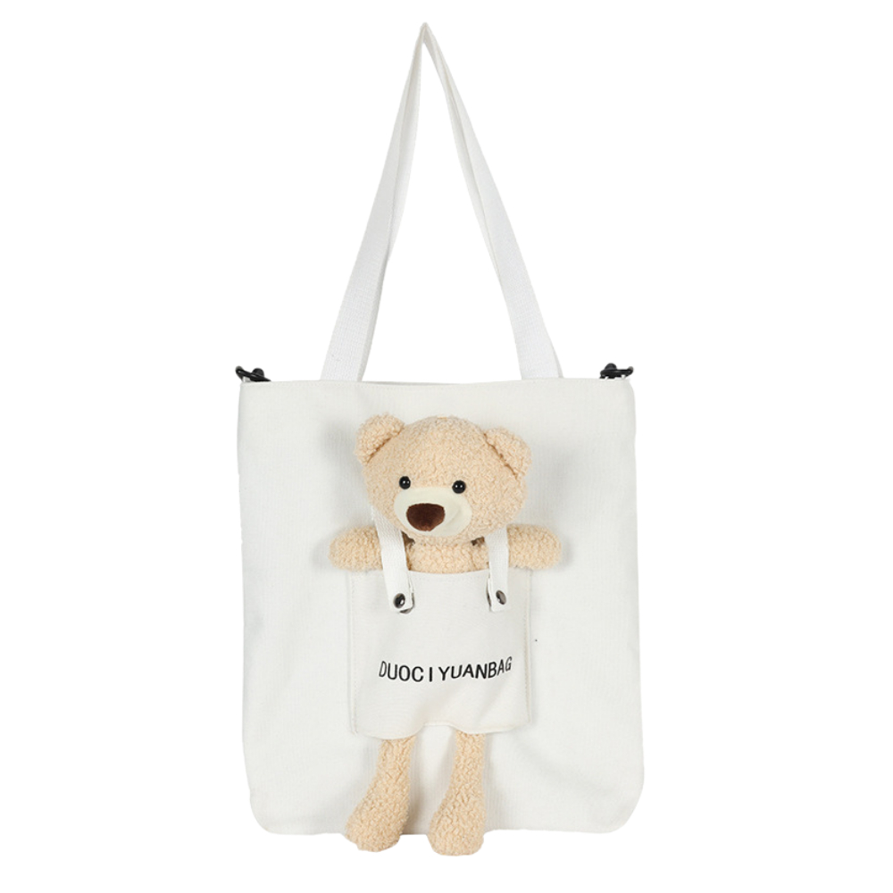 Cute Bear Doll Canvas Bag