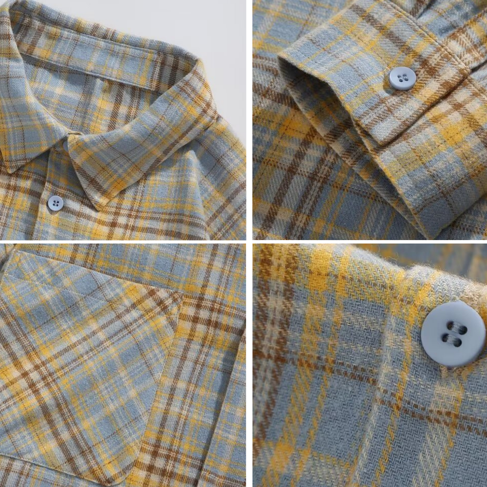 Japanese Rendered Plaid Shirt