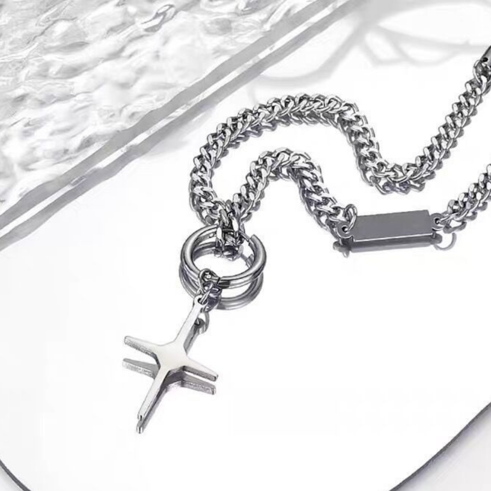 Hip Hop Star Cross Necklace