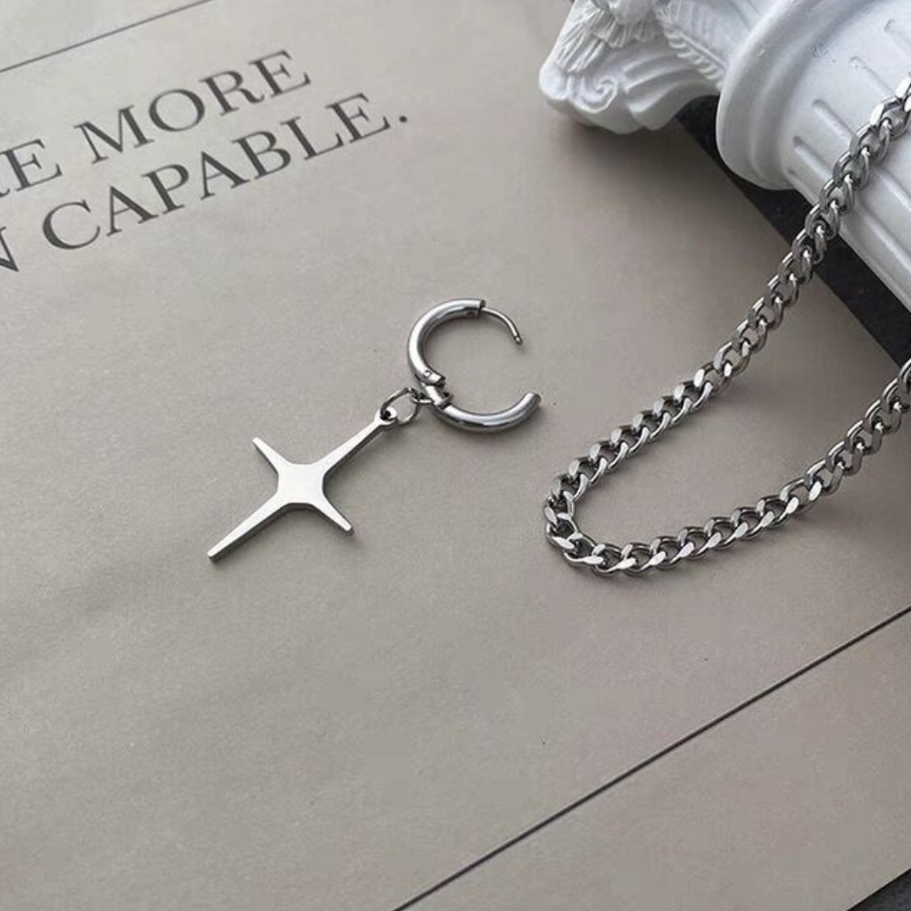 Hip Hop Star Cross Necklace