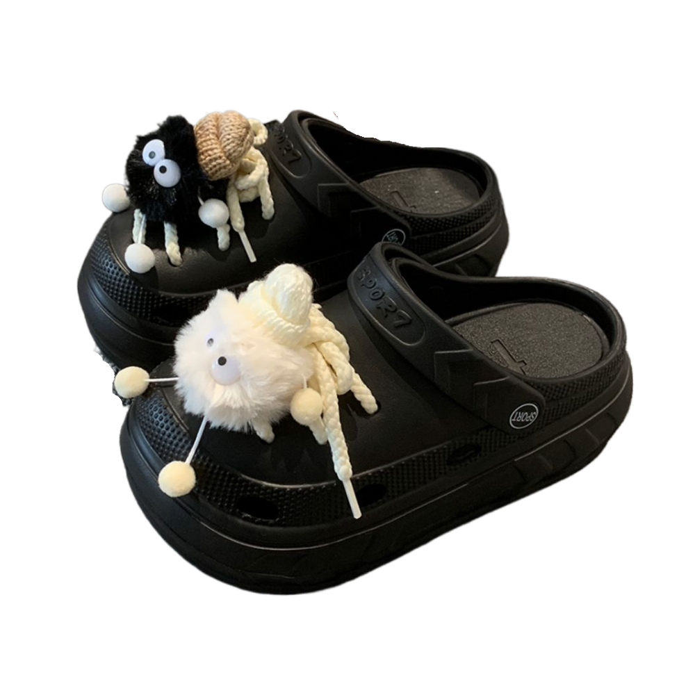 Cute Plush Pendant Sandals