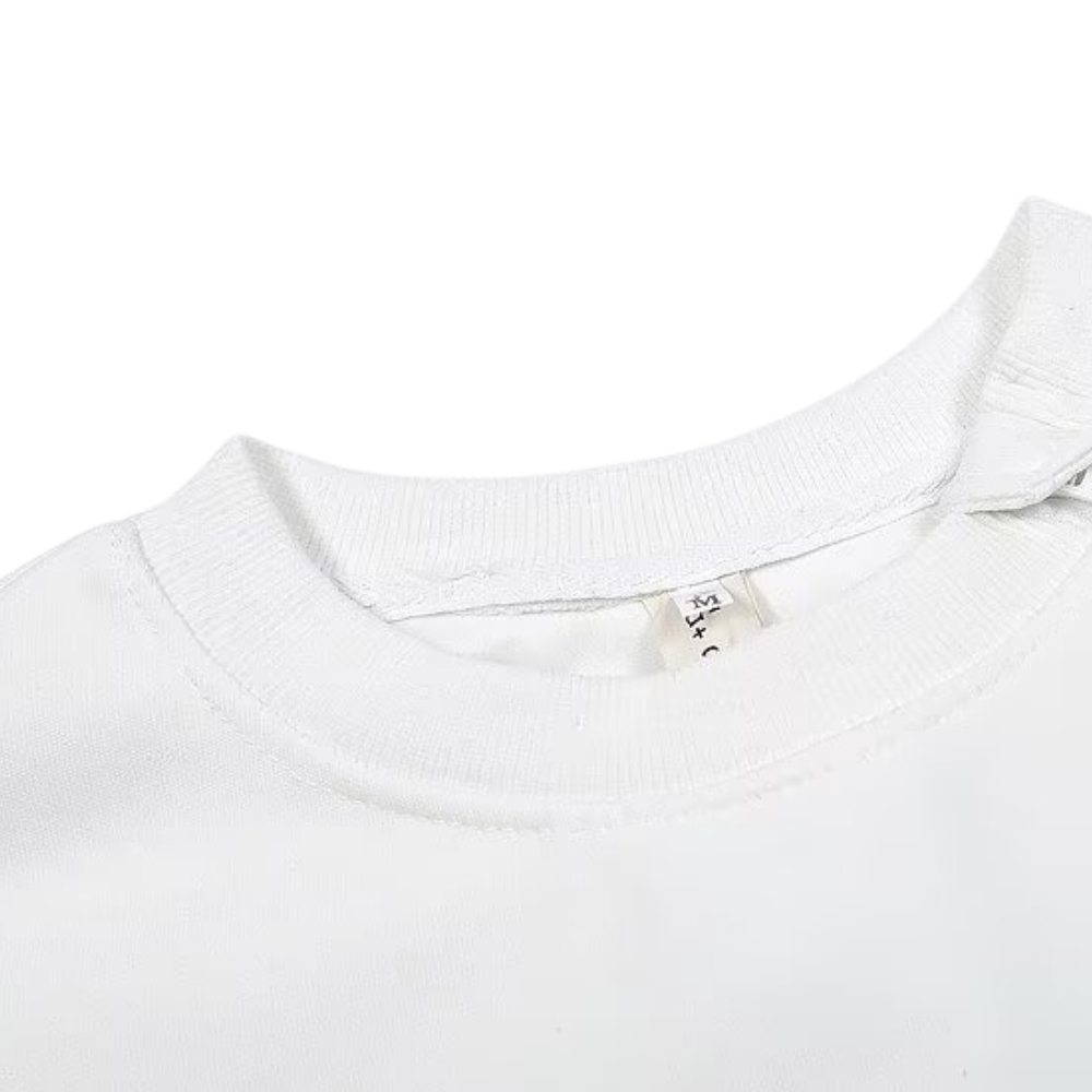 Heavy Embossed Letter Collar Zipper Sweatshirt