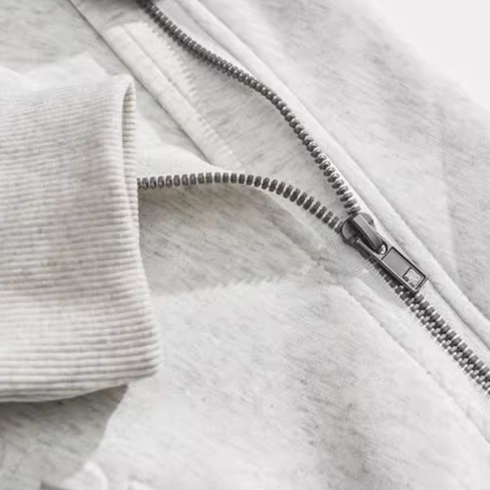 Japanese Zipper Design Side Bag Sweatshirt