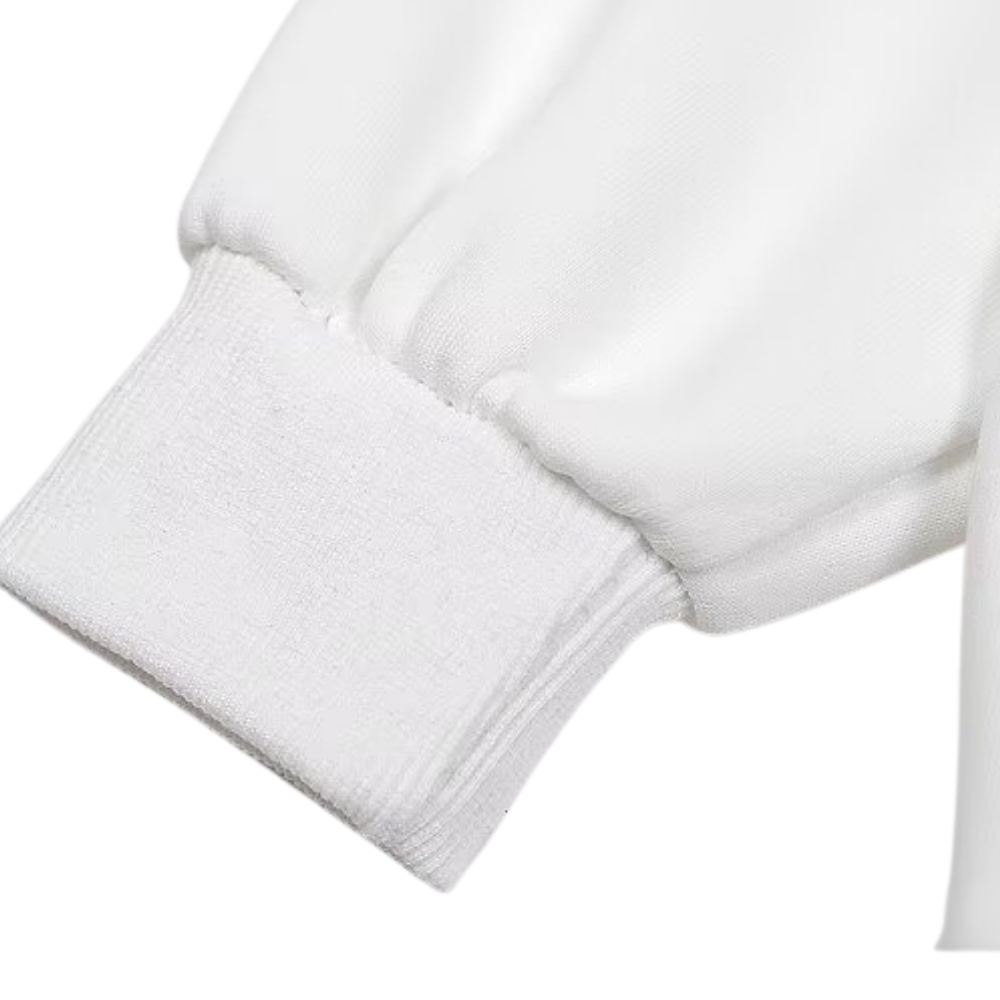 Heavy Embossed Letter Collar Zipper Sweatshirt