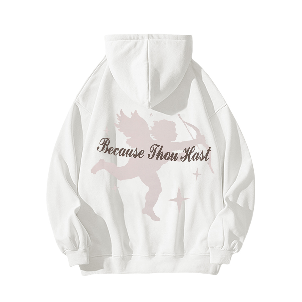 Classic Cupid Print Hoodie