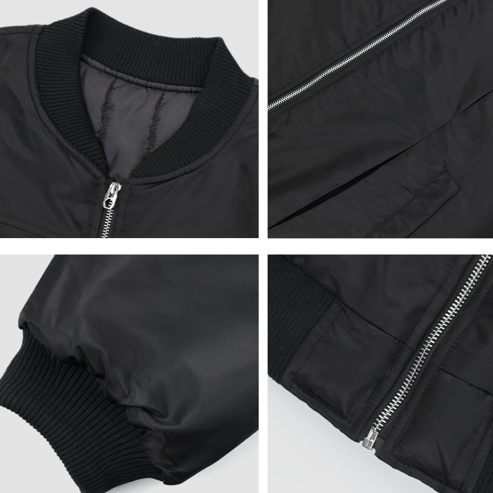 Retro Drawstring Bomber Jacket