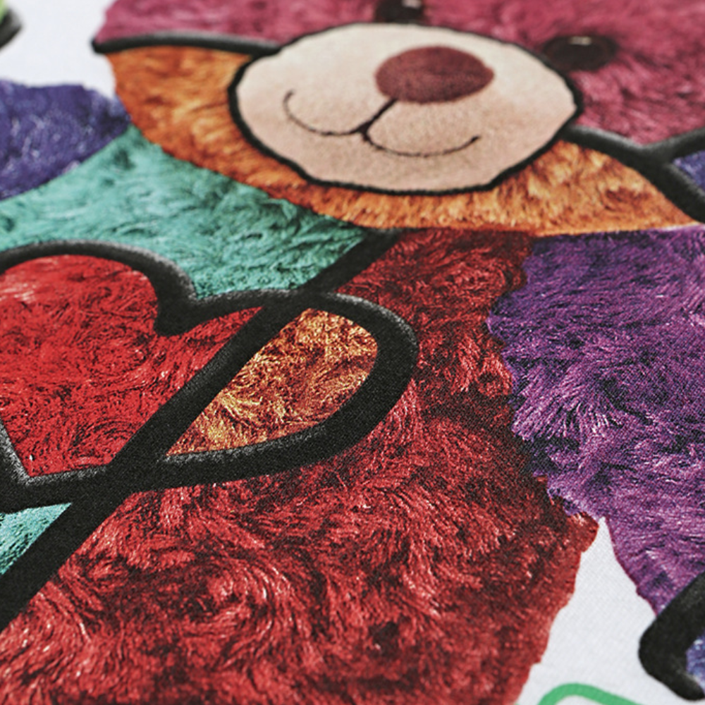 American Color Contrast Doll Bear T-shirt