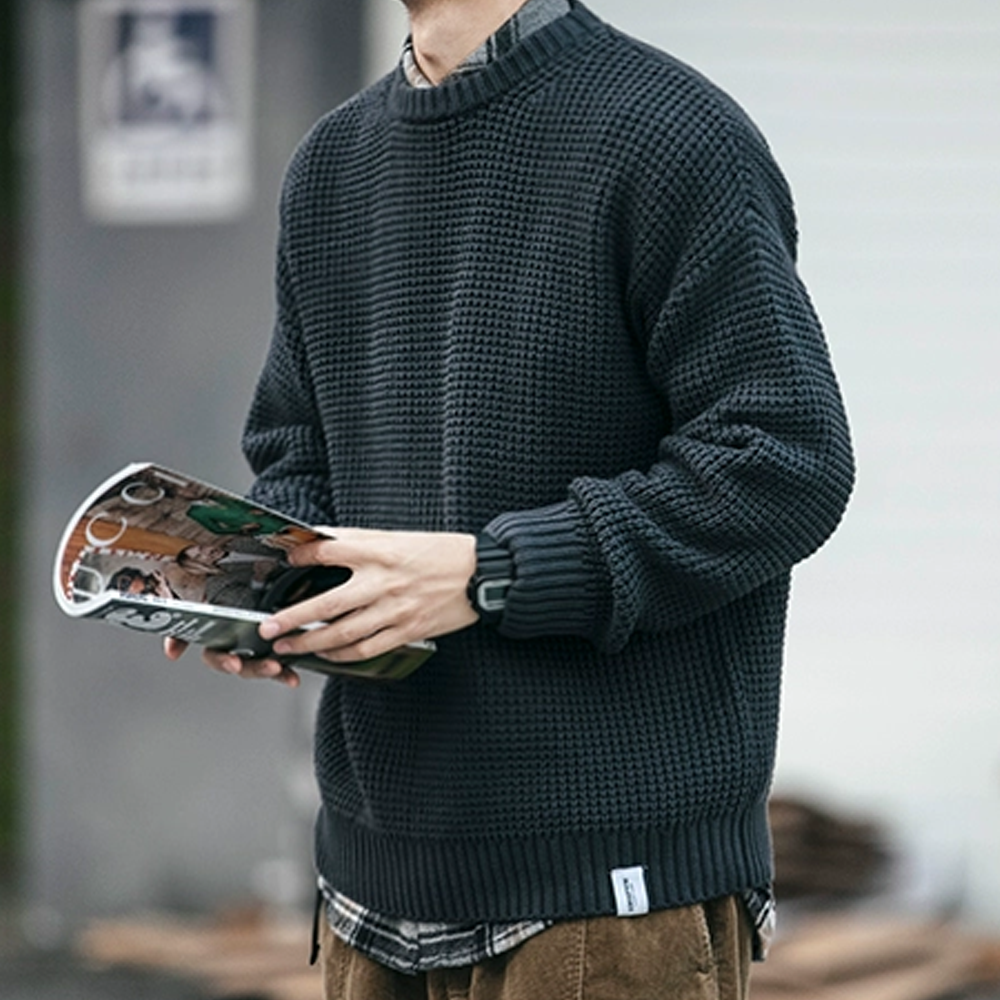 Simple  Solid Color Sweater