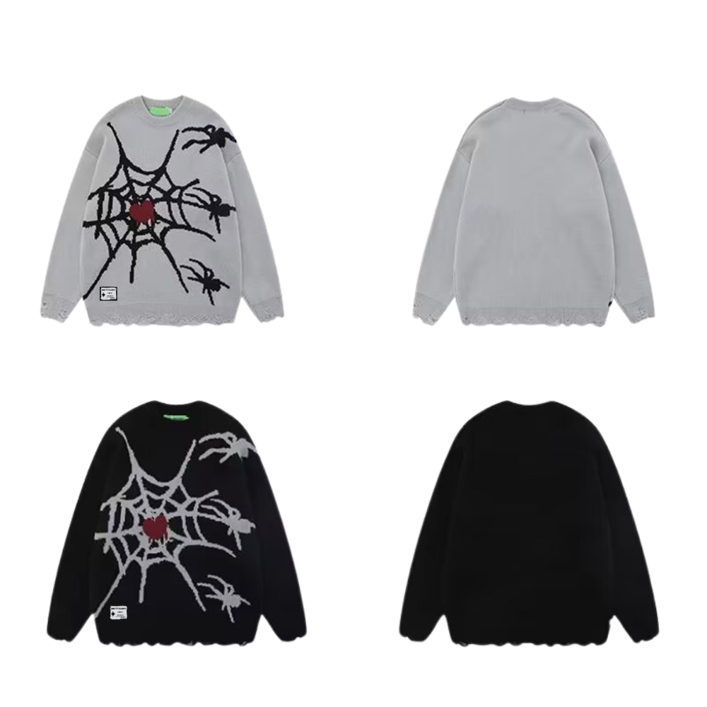 OOC' High Street Retro Spider Loose Knit Sweater