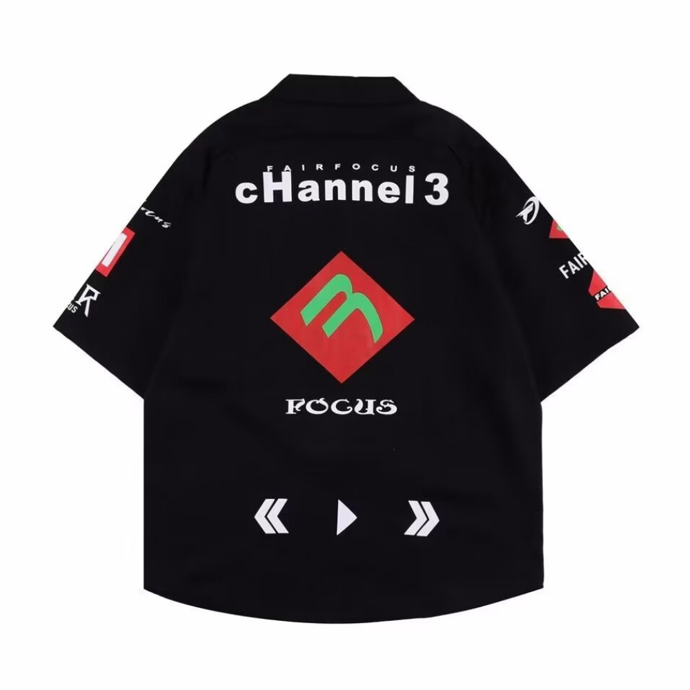 American Plus Size Racing Shirt