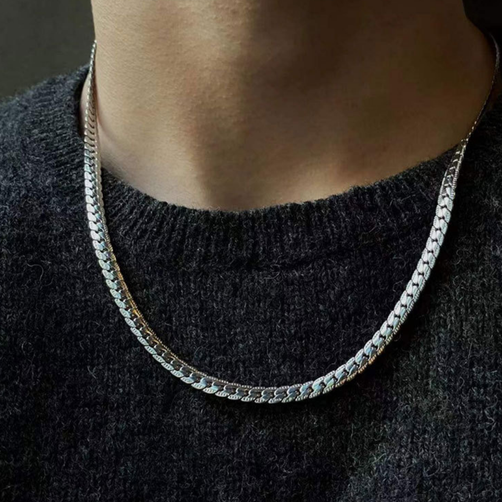 Simple Cuban Clavicle Necklace