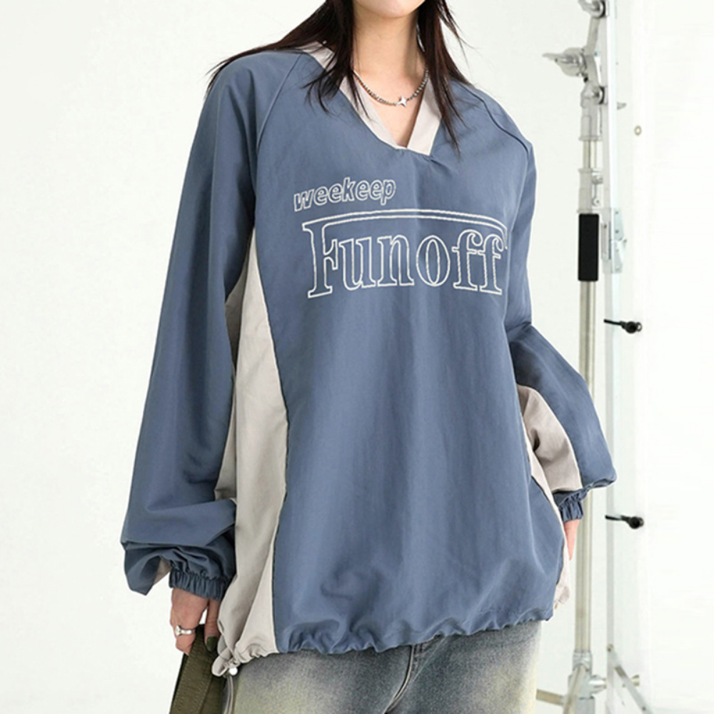Women's Casual Loose Drawstring Sweatshirt