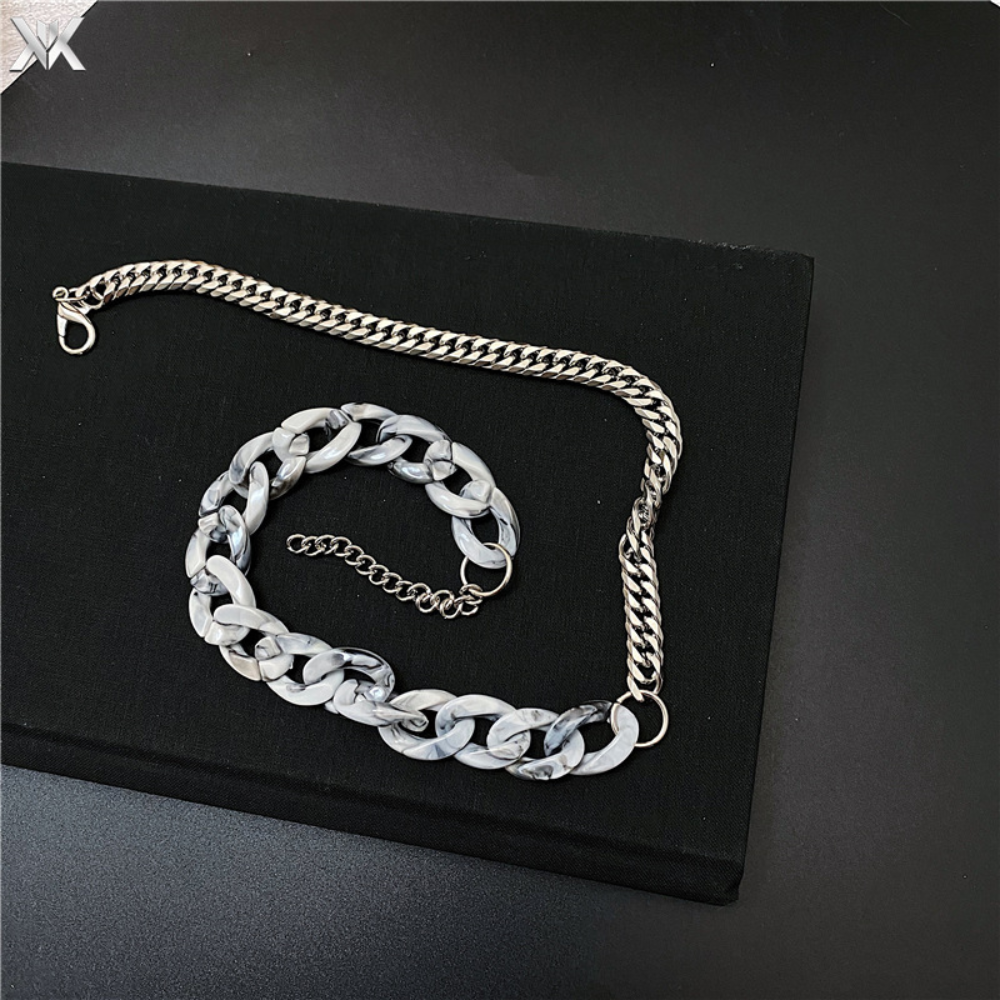 Street Panel Cuban Chain Necklace