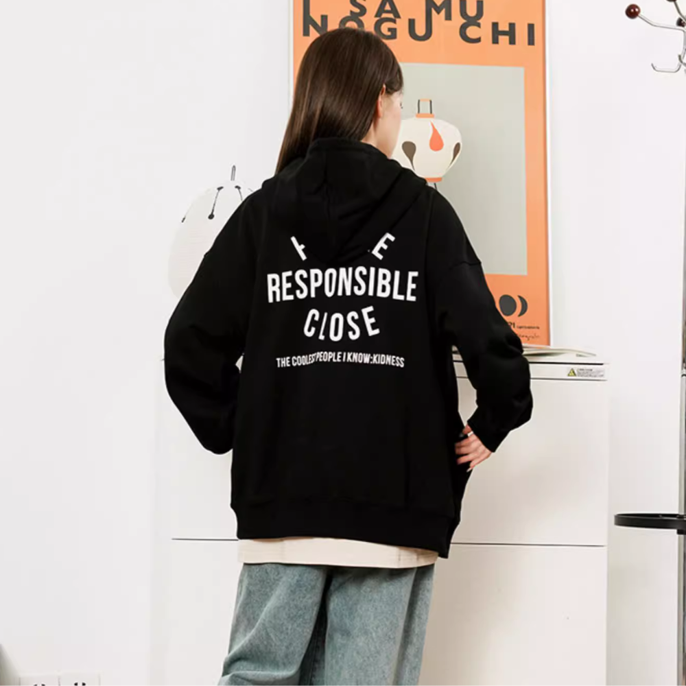 Fall Casual Solid Color Hoodie