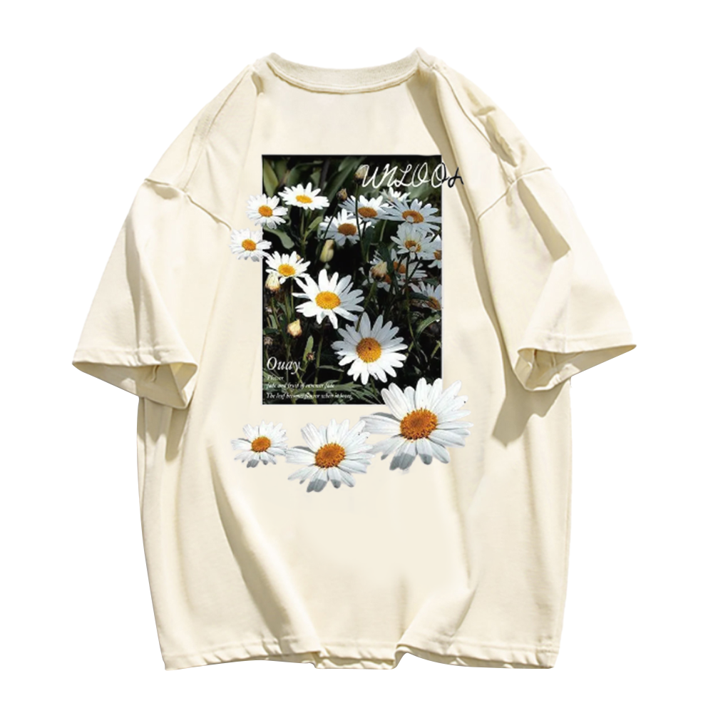 Casual Simple Daisy T-Shirt