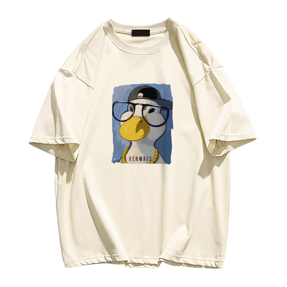 Oil Painting Glasses Duck T-Shirt