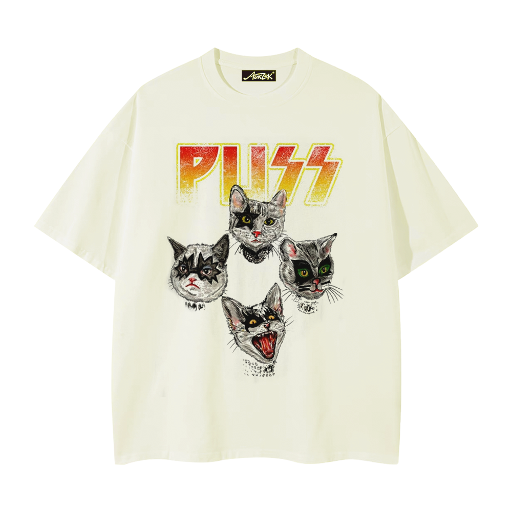 Punk Rock Cat T-Shirt