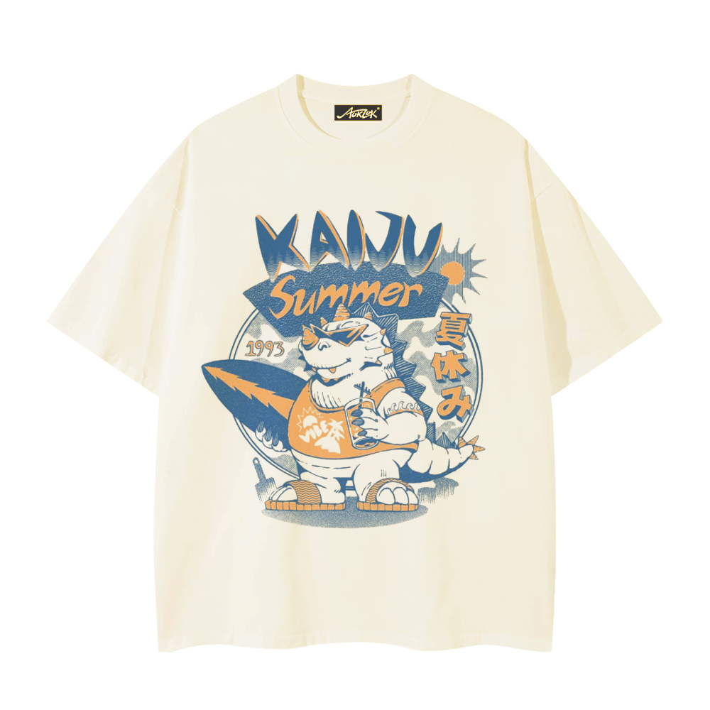 Japanese Summer Surf Monster T-Shirt