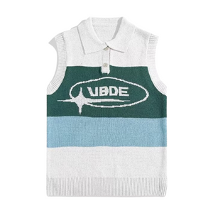 Classic Letter Polo Vest