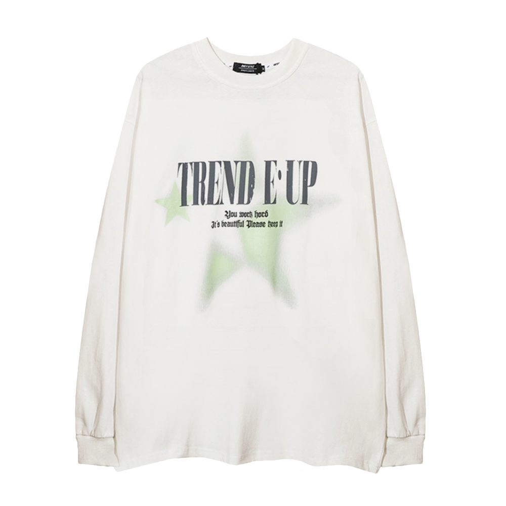 Star Letters Shadow Long-Sleeve Shirt