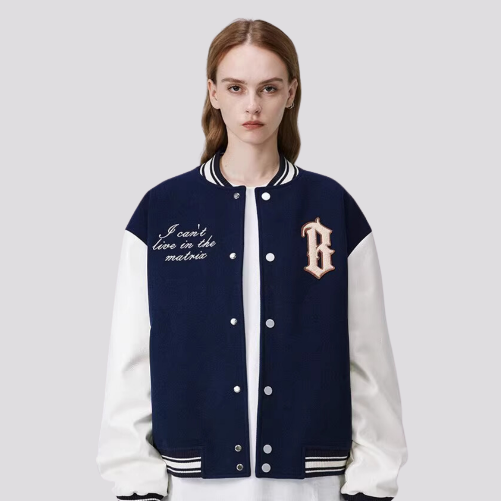 B Letter Versity Jacket