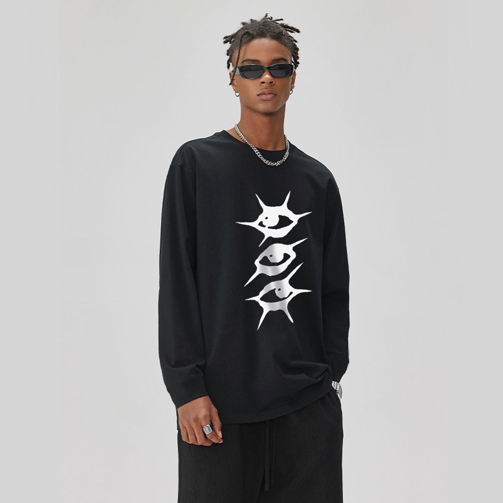 Summer Loose Key Print Sweatshirt