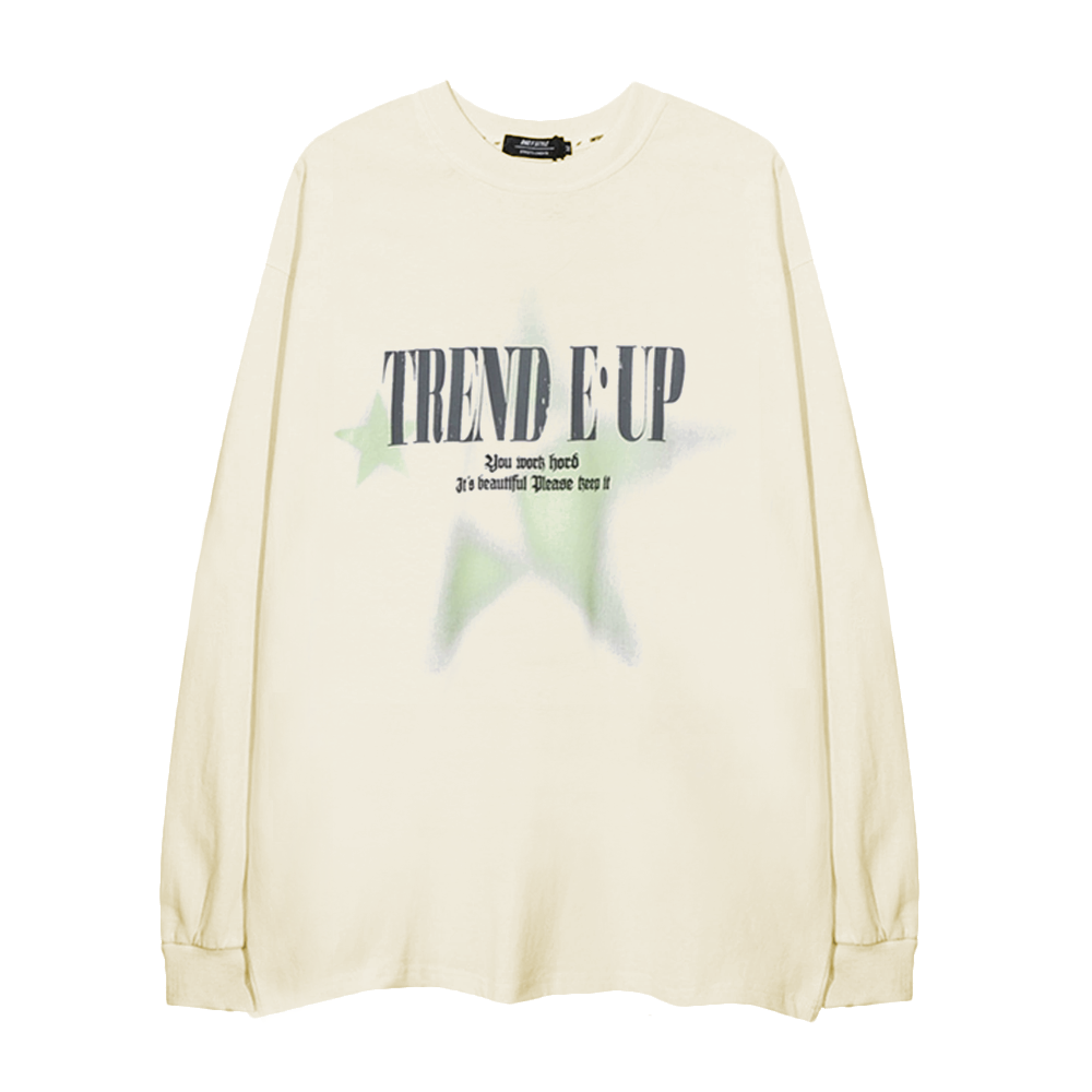 Star Letters Shadow Long-Sleeve Shirt