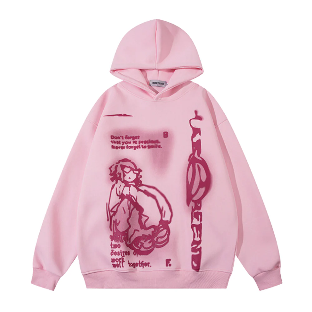 AG Cartoon Boy Print Hoodie
