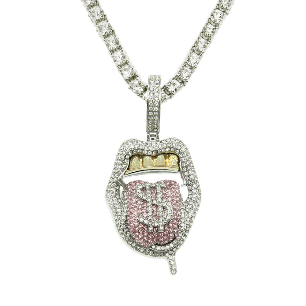 Street Dollar Tongue Necklace