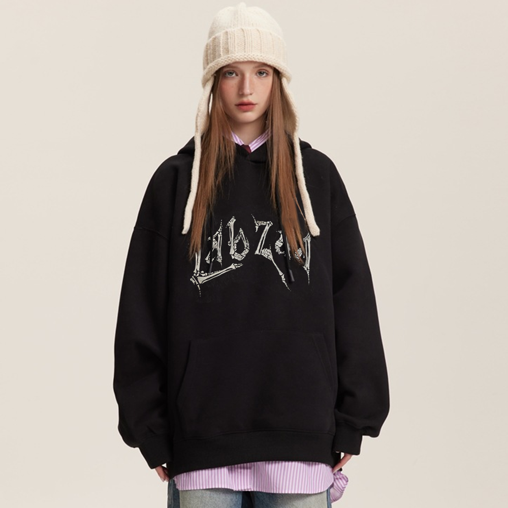 High Street Bold Skull Graphic Hoodie