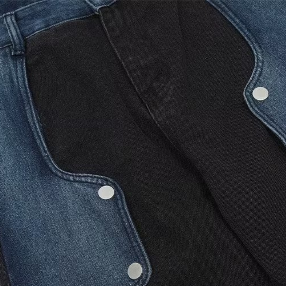 GEG | Hip Hop Irregular Color Block Jeans
