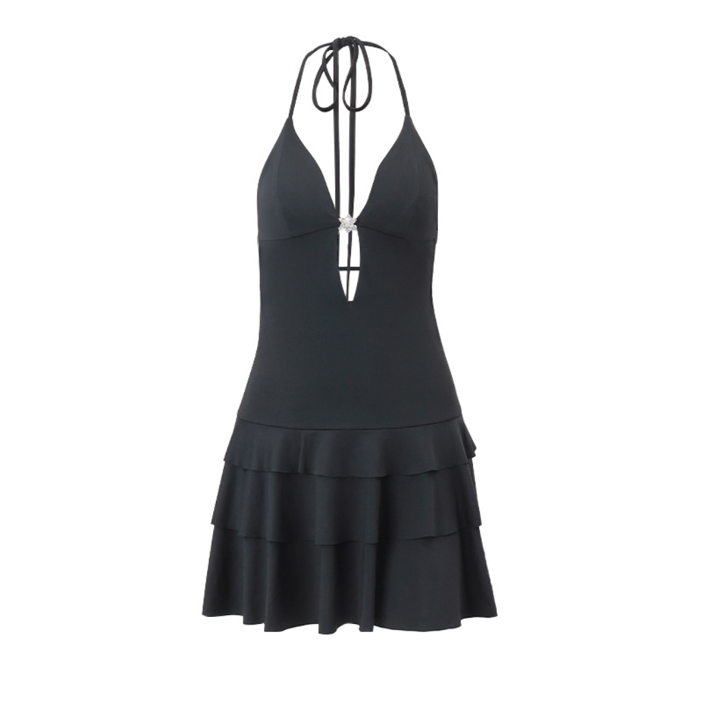 Women's Sexy Deep V Backless Dress